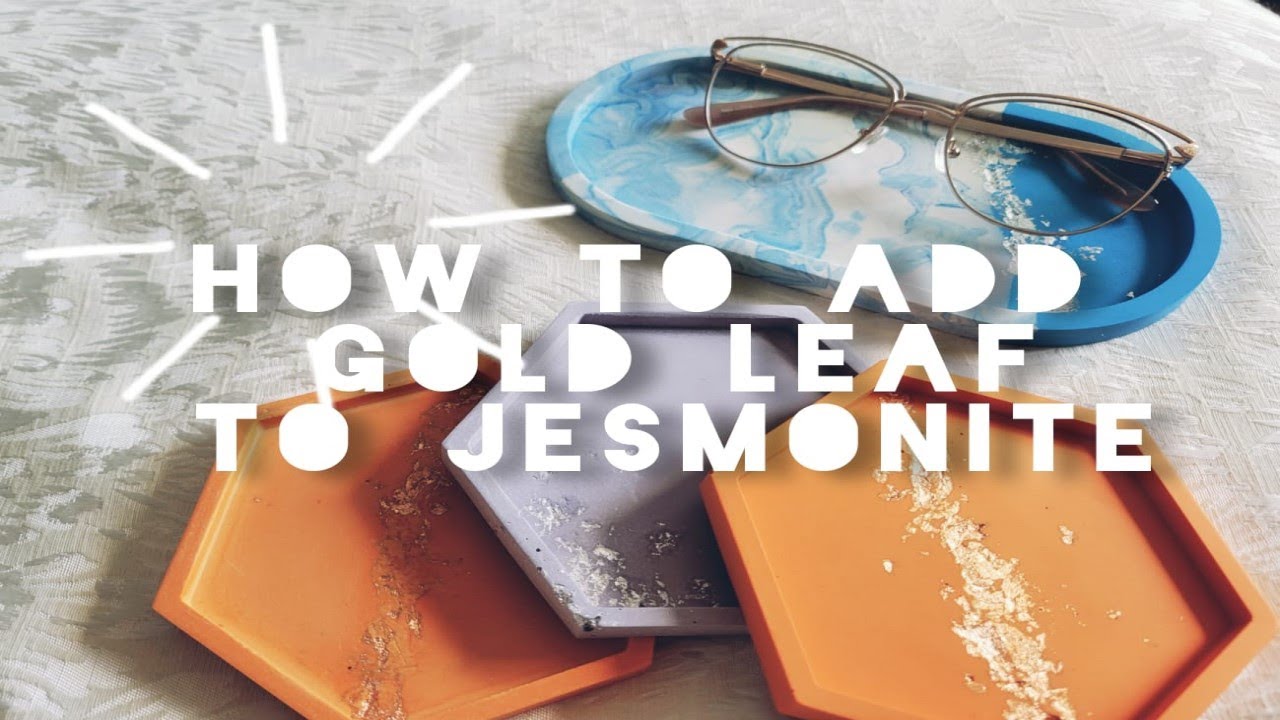 Wow so impressed | DIY - JESMONITE  | Adding foil to Jesmonite | Tutorial