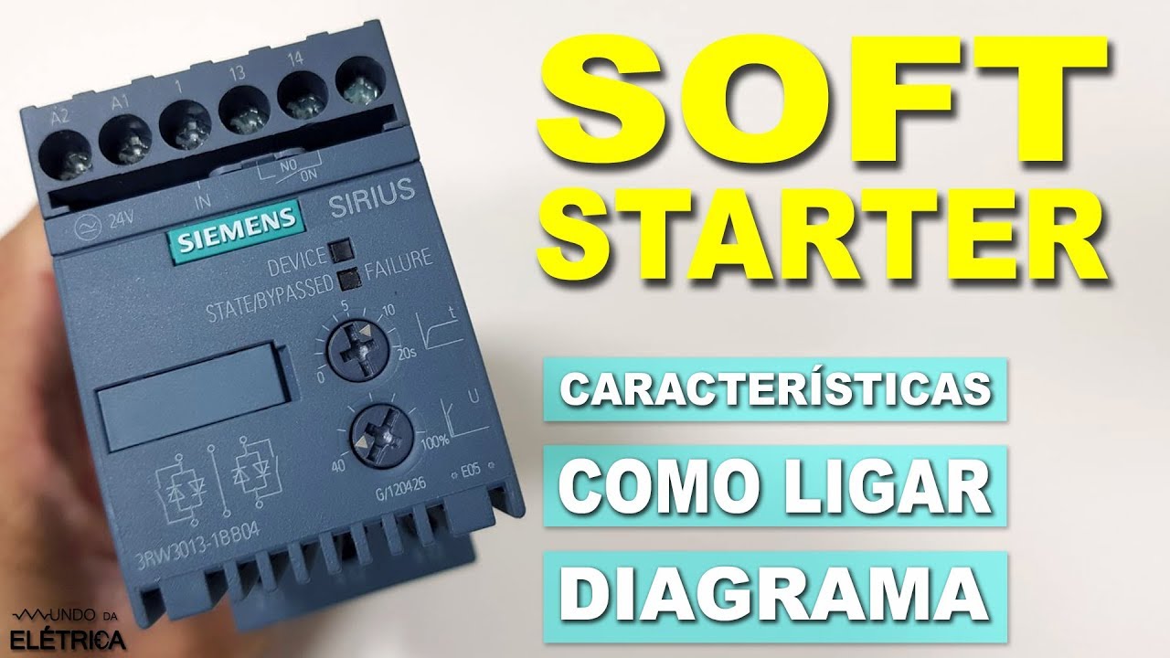 SOFT STARTER! Como INSTALAR e DIAGRAMA de ligação