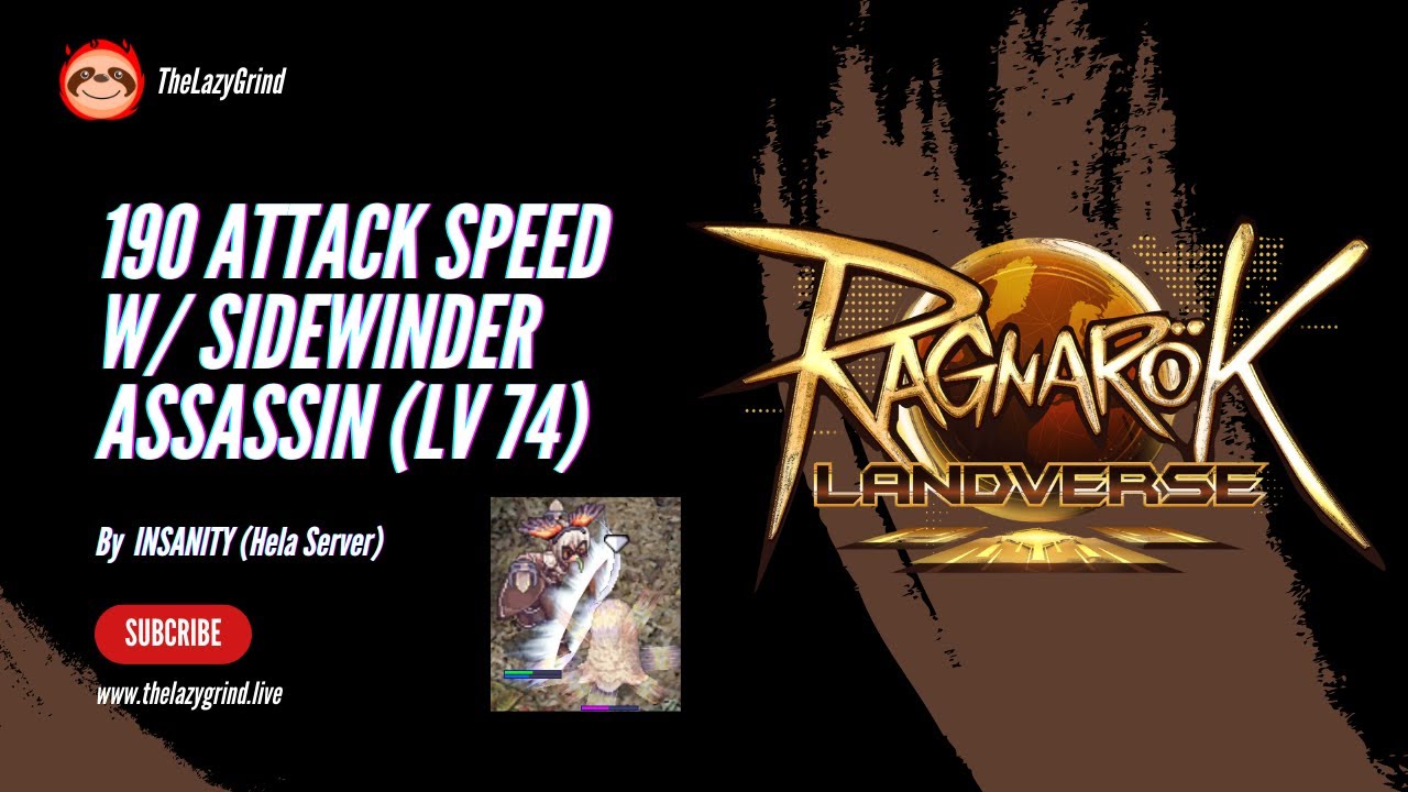 190 Attack Speed w/ Sidewinder Card - Assassin (LV 74)