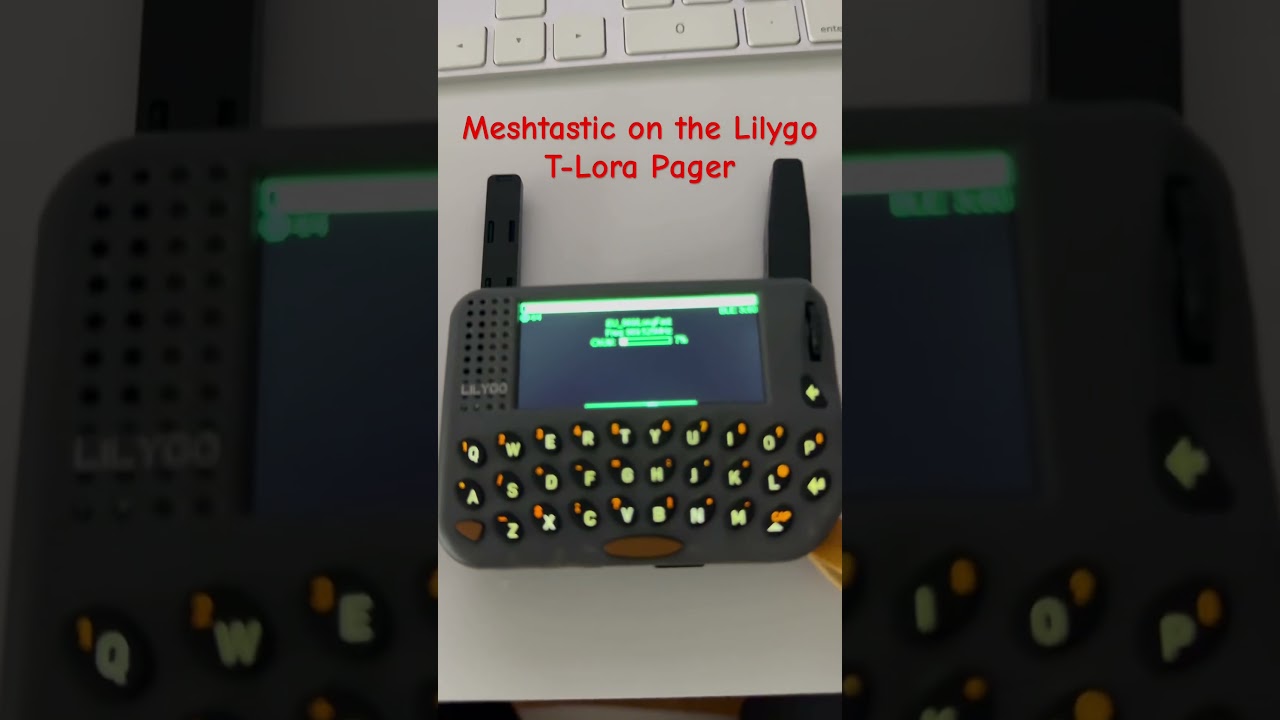 Meshtastic on the Lilygo T-Lora Pager.  Finally!!!!#tech #meshtastic #survival