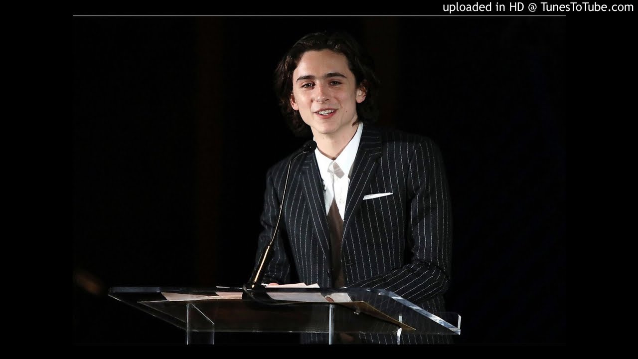 Timothée Chalamet Accepts Best Actor for 