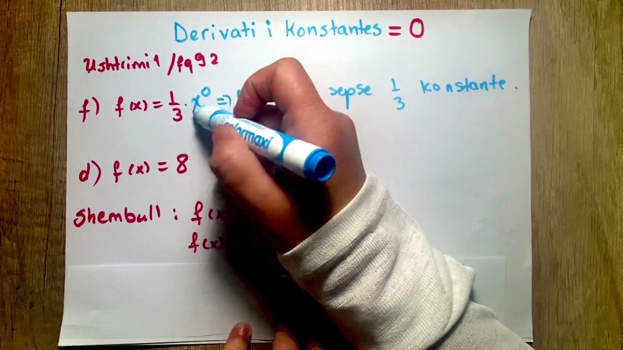 Derivati i funksioneve te thjeshta - Pjesa 1