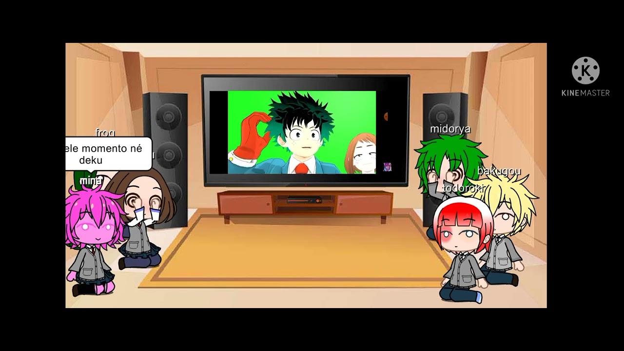 Bnha reagindo a Midoriya e Uraraka respondendo perguntas(desculpa se ficou ruim meu primeiro vídeo)