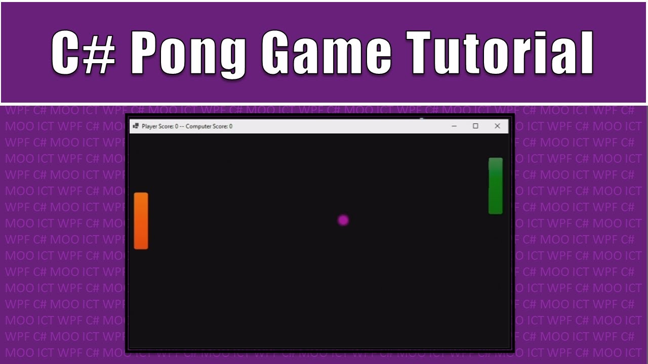 Учебное пособие по C# — создание простой игры в понг с помощью Windows Forms и Visual Studio