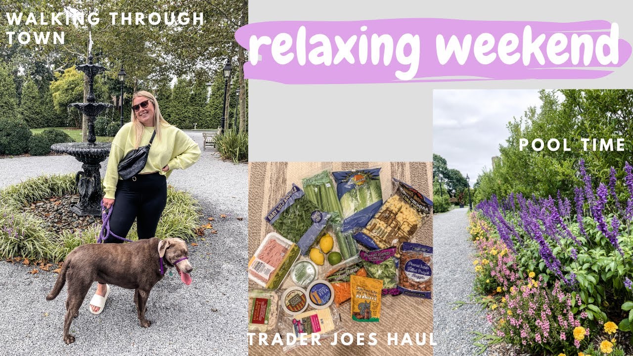 VLOG: Trader Joe's HAUL, exploring town, pool chilling