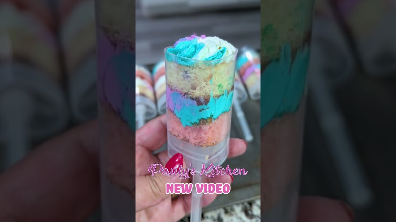 A Little Mermaid Movie Birthday, Funfetti/Strawberry cake Push Pops!  