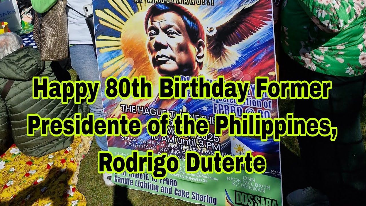 80th Birthday  Former President of the Philippines, Rodrigo Duterte.