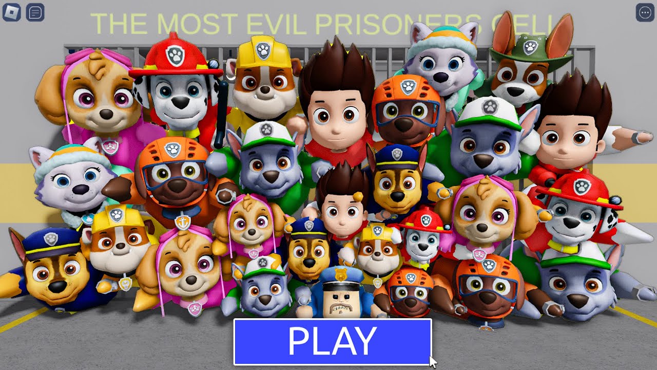 TSUNAMI BARRY! PAW Patrol FAMILY Walkthrough Full GAMEPLAY #ScaryObby #roblox