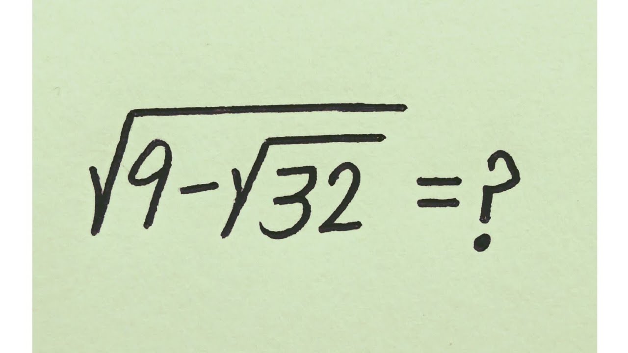 Japanese | A very nice square root Algebra problem | can you solve? | Math Olympiad 