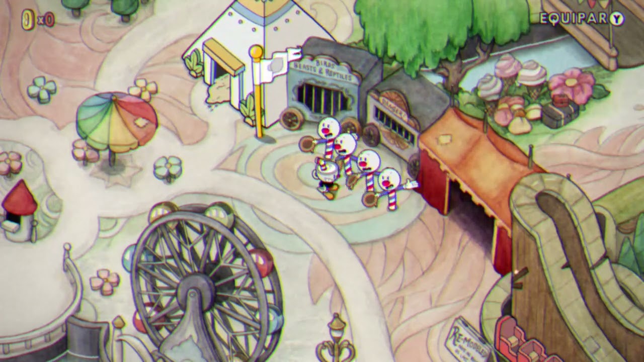 canción de los 4 payasos en la isla tintero 2 (Cuphead)