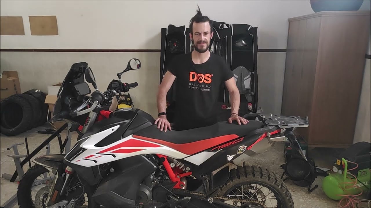 TUTORIAL cambio de neumáticos MOTO TRAIL - trucos y consejos, acabado profesional
