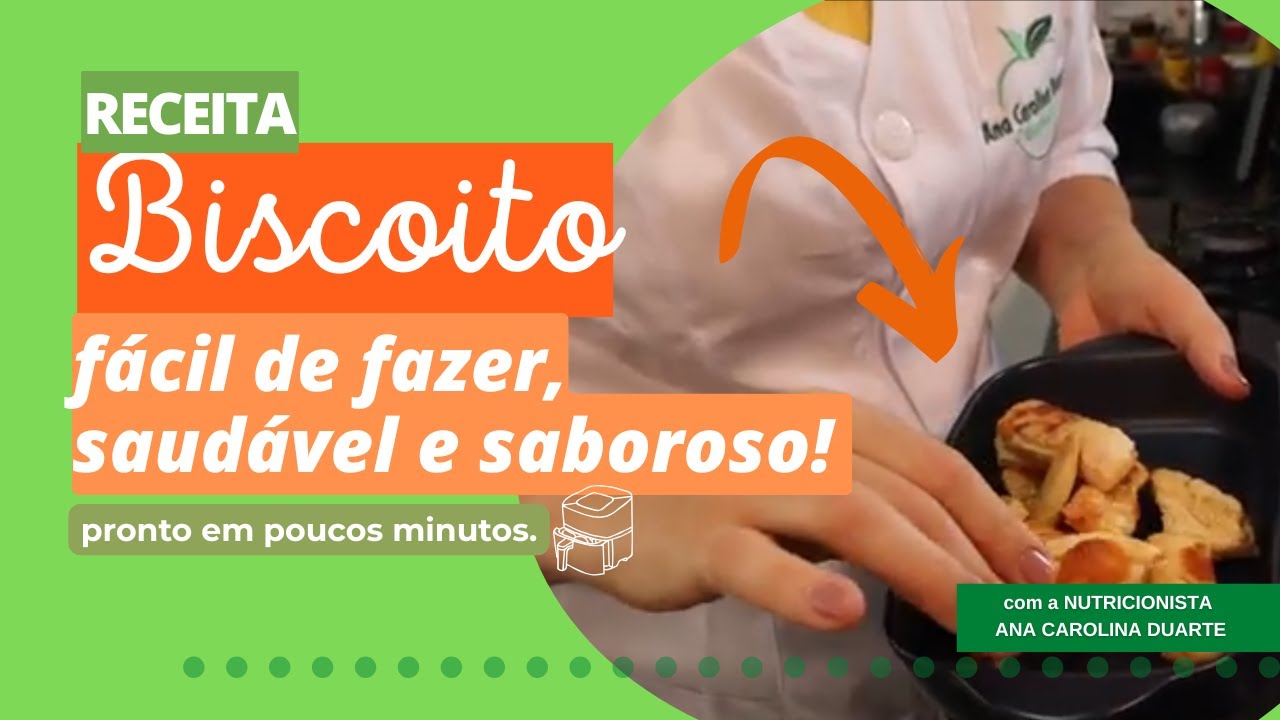 Biscoitinho Saudável na Air Fryer 🥚🧀✨ - Saúde no Prato | Nutricionista Ana Carolina