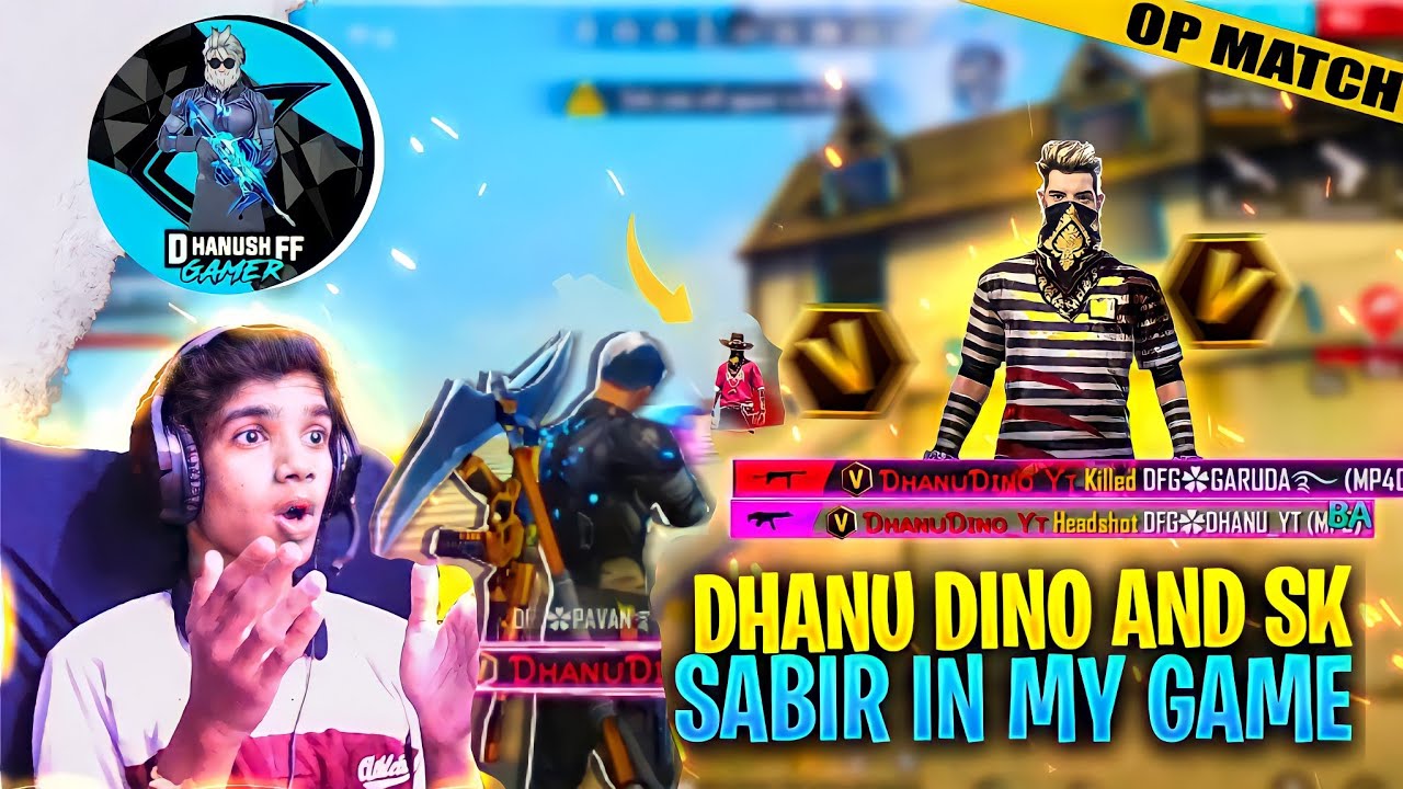 Dhanu Dino And SK Sabir Boss in My Game 😱 Gone Wrong 🤬 на телугу | Dhanush FF Gamer |
