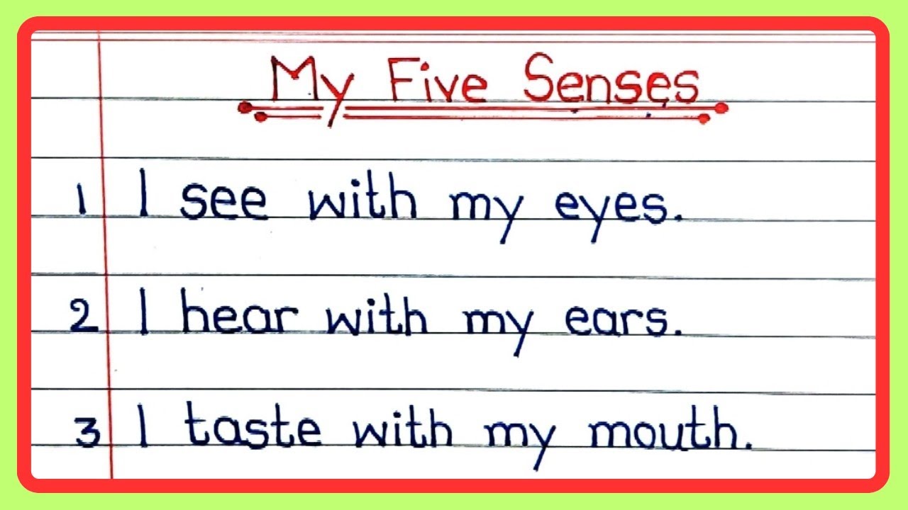 My Five Senses for Kids | Sense Organs for Children | Learn My Five Senses in English | Five Senses