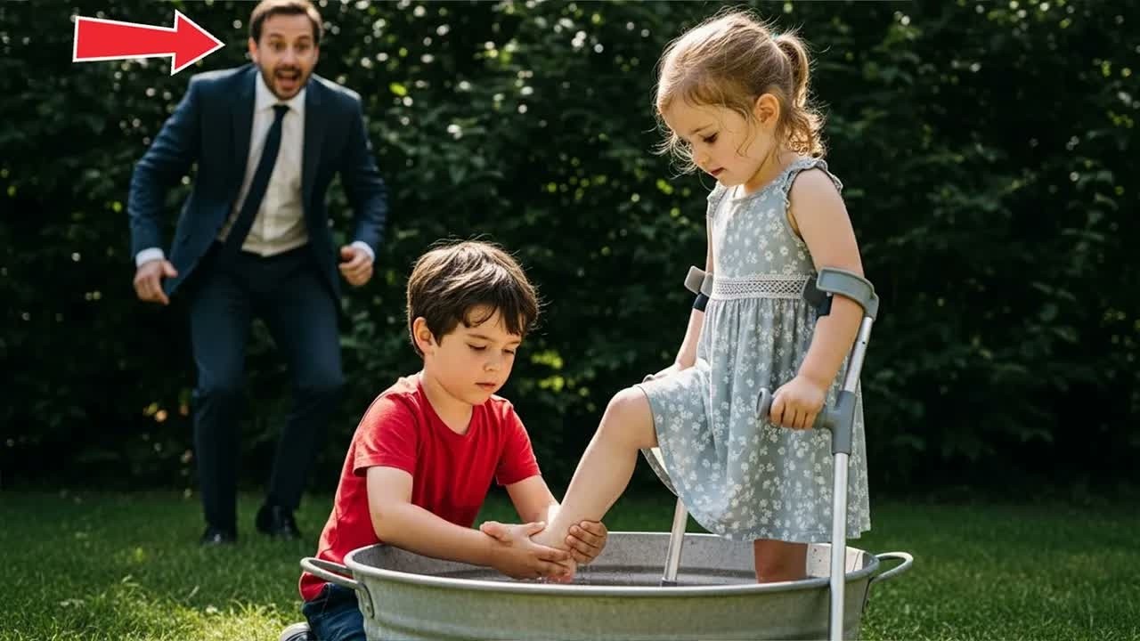 JE VAIS LAVER LES PIEDS DE TA FILLE ET ELLE REMARCHERA… » — LE RICHE RIT, PUIS RESTA GLACÉ