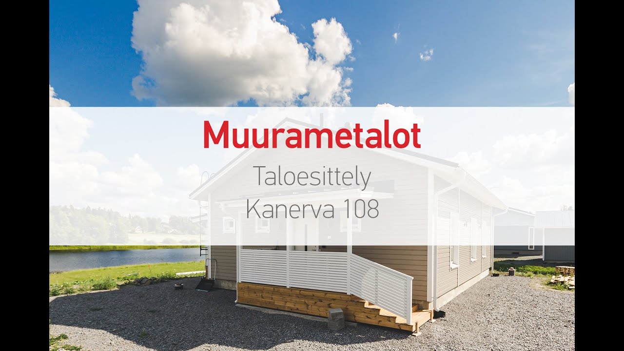 Taloesittely: Muurametalojen Kanerva 108 D, muuttovalmis talopaketti