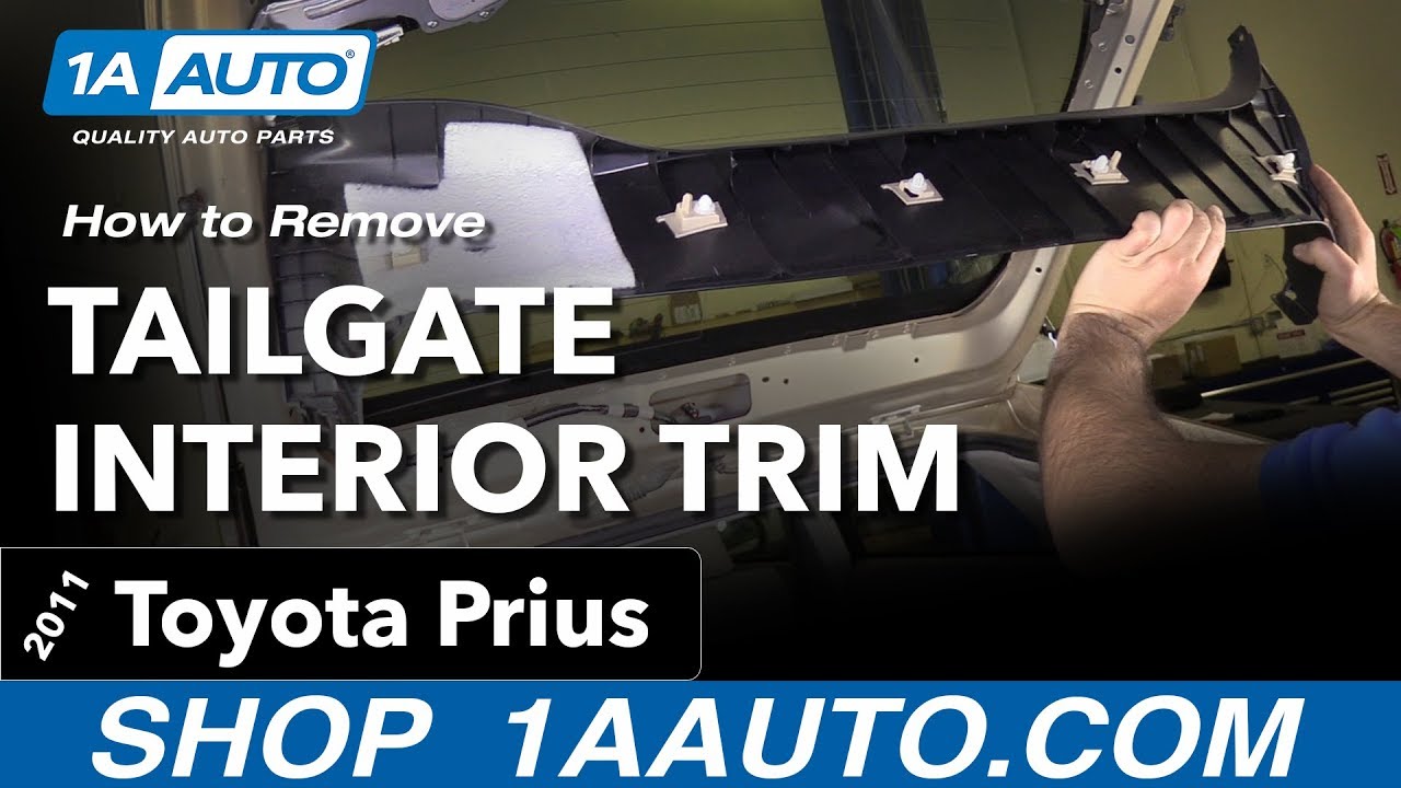 How to Remove Tailgate Interior Trim 10-15 Toyota Prius