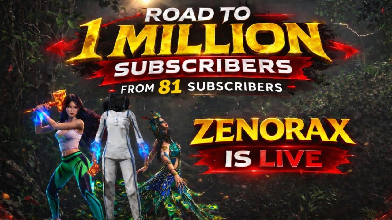 Road to 1 million subscribers 🗿🔥. WATCH Zenorax live 🔥 Scarfall update gameplay ✨🔫