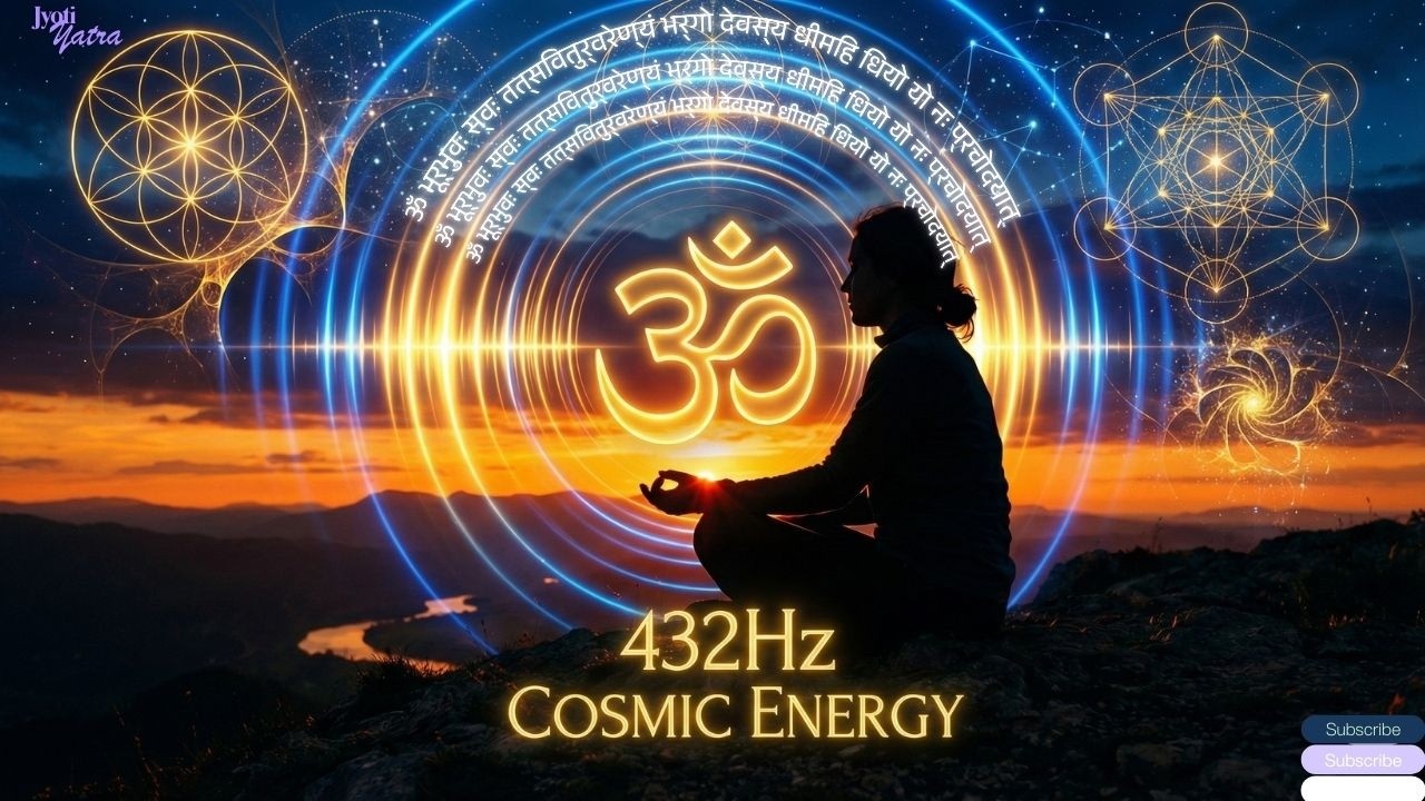 🔴 Live : 🕉️ Powerful Gayatri Mantra 108 Times 432Hz | Remove Negative Energy & Heal The Soul