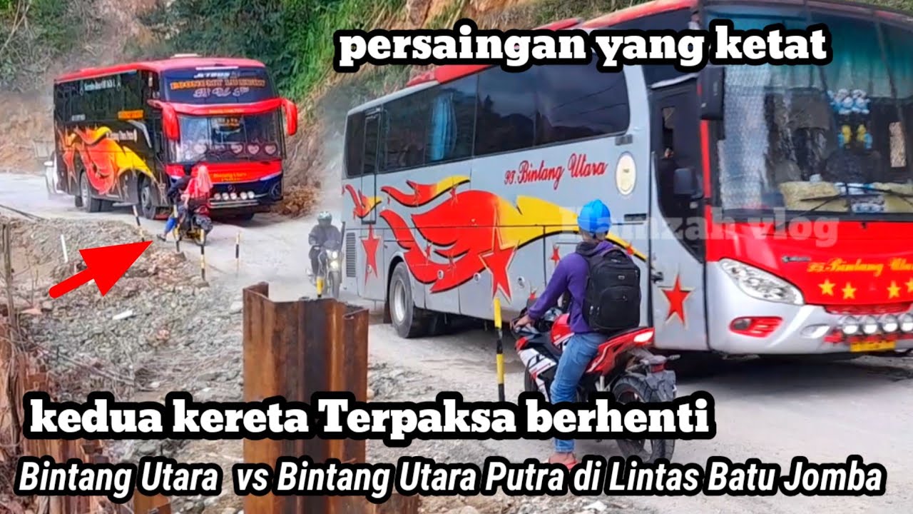 Sepeda Motor Hampir Kena Serempet Bintang Utara Putra di Lintas BATU JOMBA 