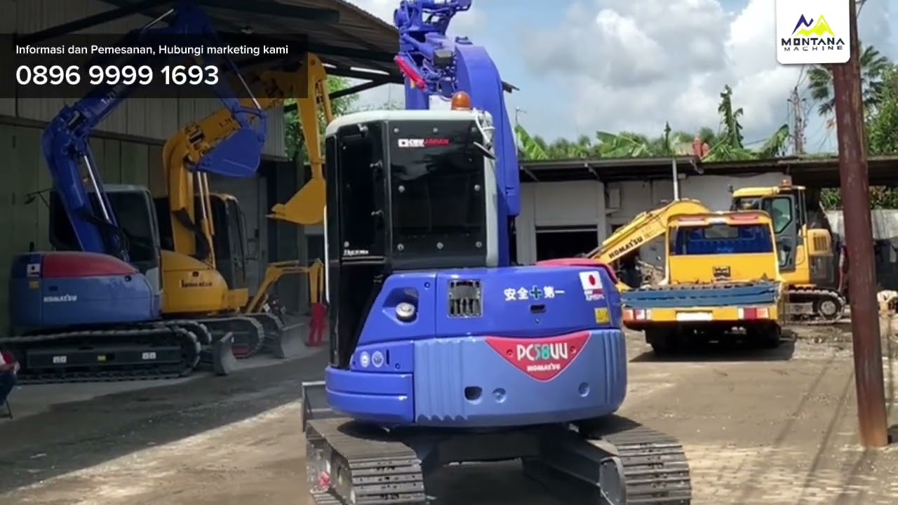 Test Performa Unit Excavator KOMATSU PC58UU-3 20372 Build-Up Secondhand Japan