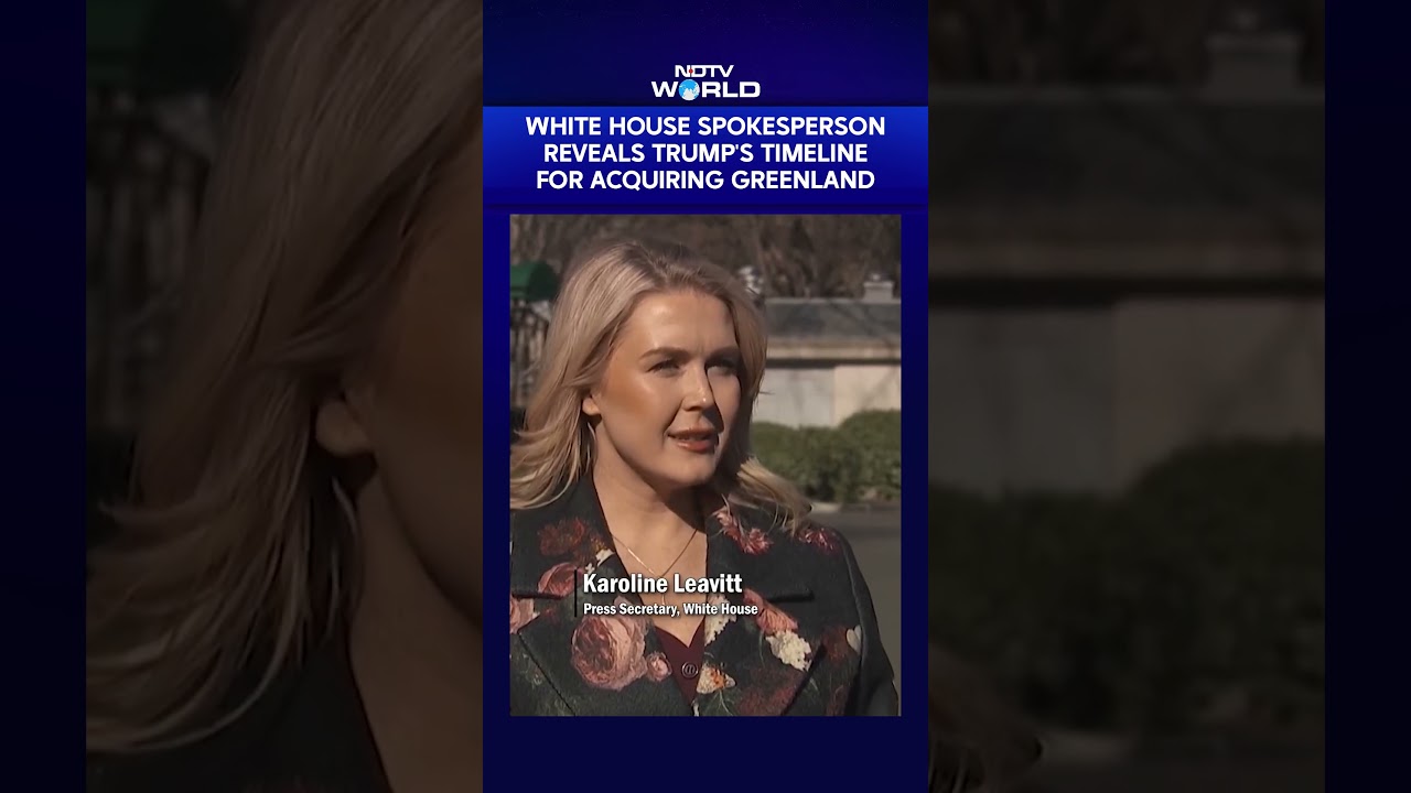 White House Press Secretary on Trump's Greenland Plans | "There Is No Timeline Set"