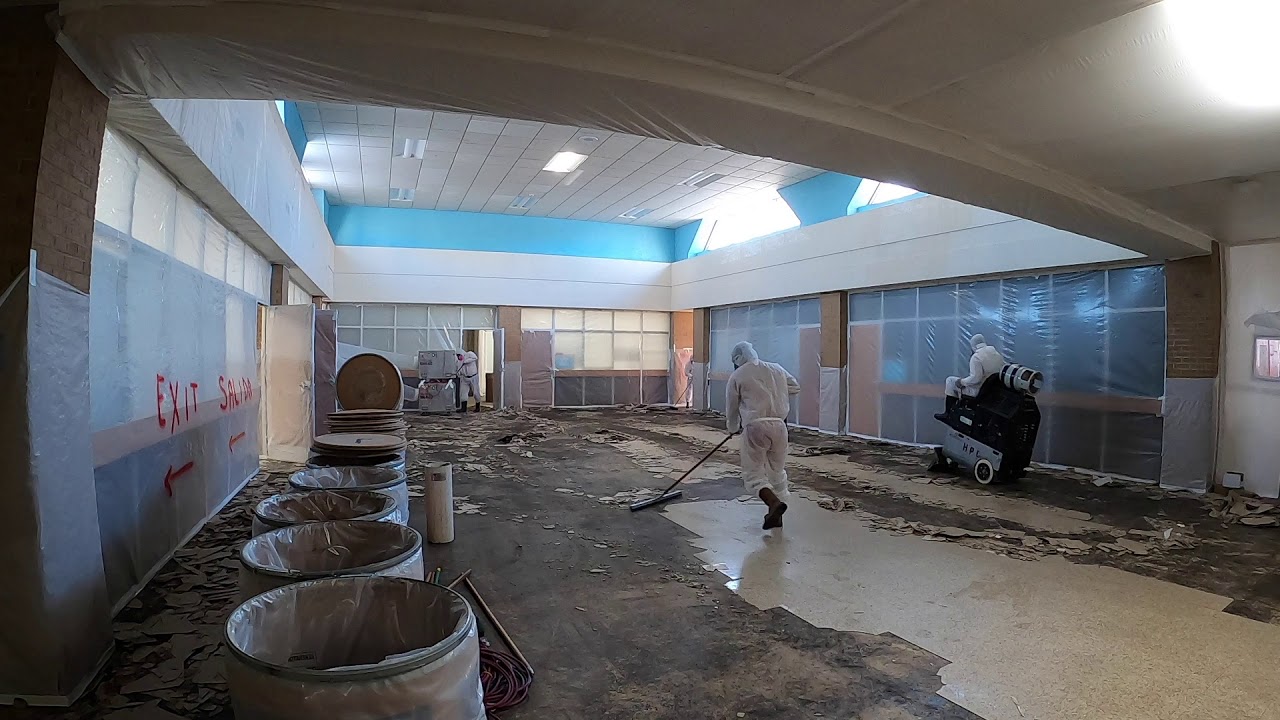 Asbestos Floor tile and mastic removal