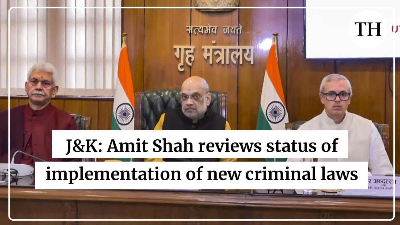 Amit Shah reviews status of implementation of new criminal laws in Jammu and Kashmir