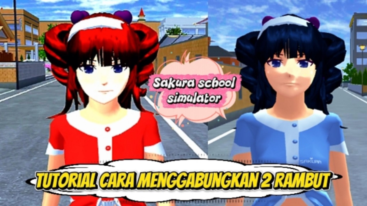 Tutorial cara menggunakan 2 rambut #sakuraschoolsimulator #channelcahayasky