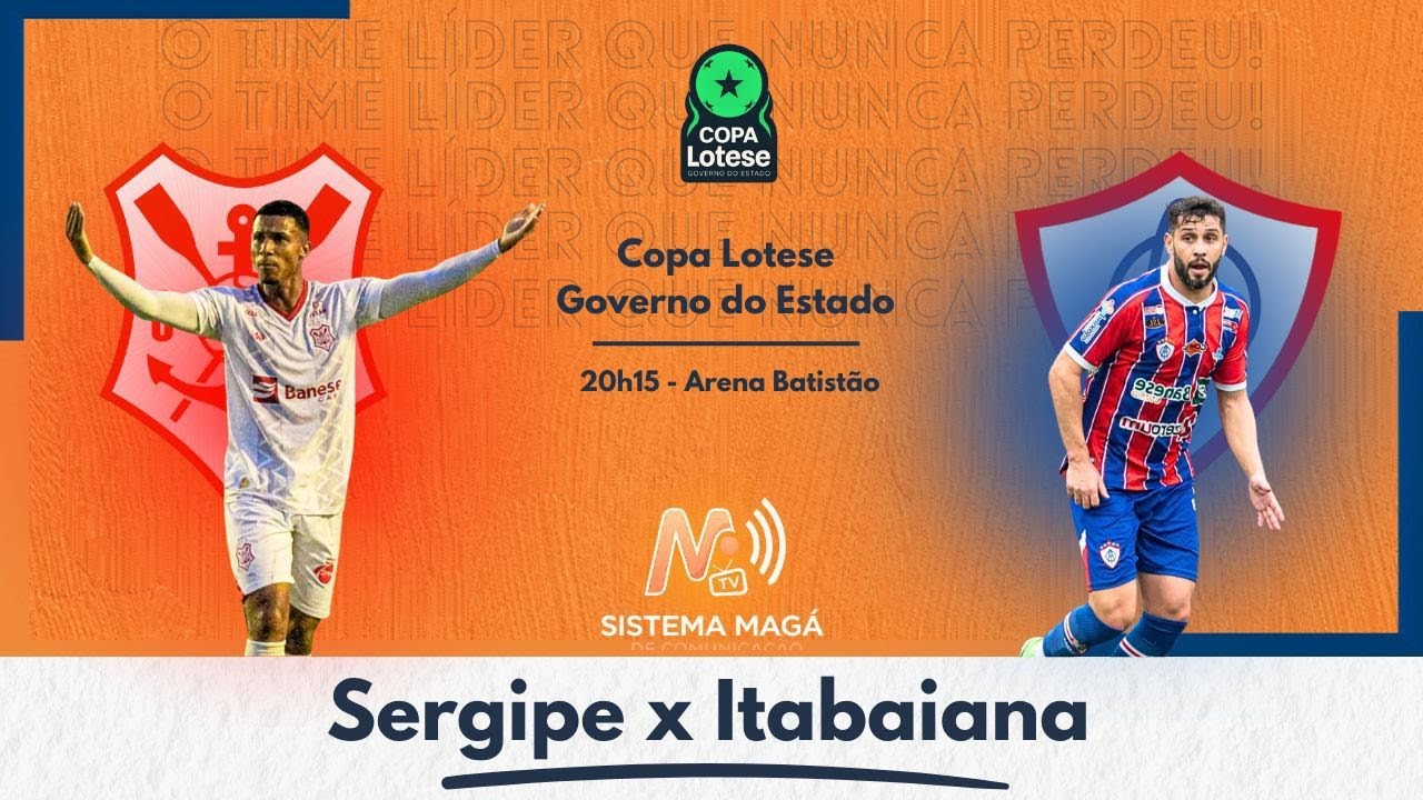 SERGIPE x ITABAIANA-  FINAL - COPA LOTESE - AO VIVO #aovivo