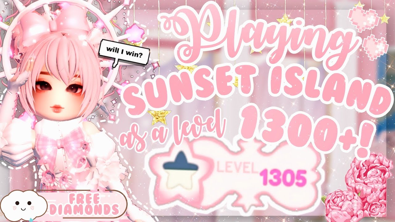 Играю в SUNSET ISLAND на уровне 1300+! 🌷✨🎀 | Royale High Roblox