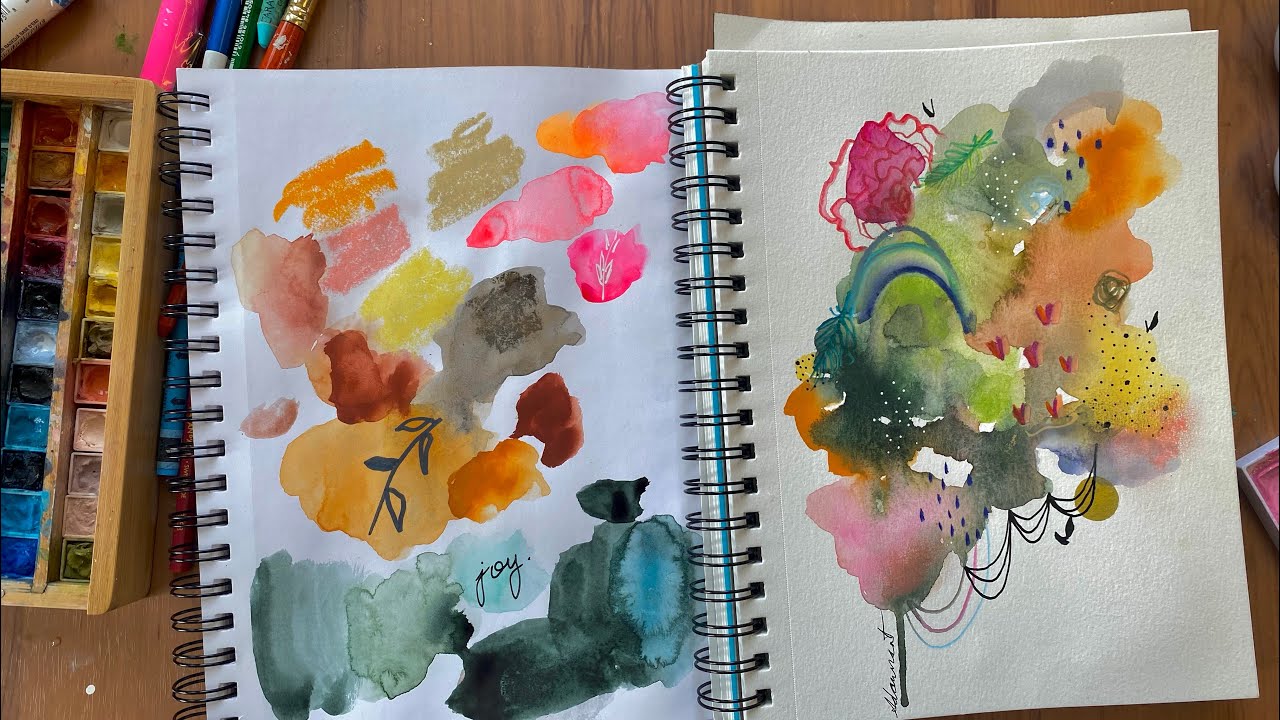 Artist, Allison Dawrant, painting her 