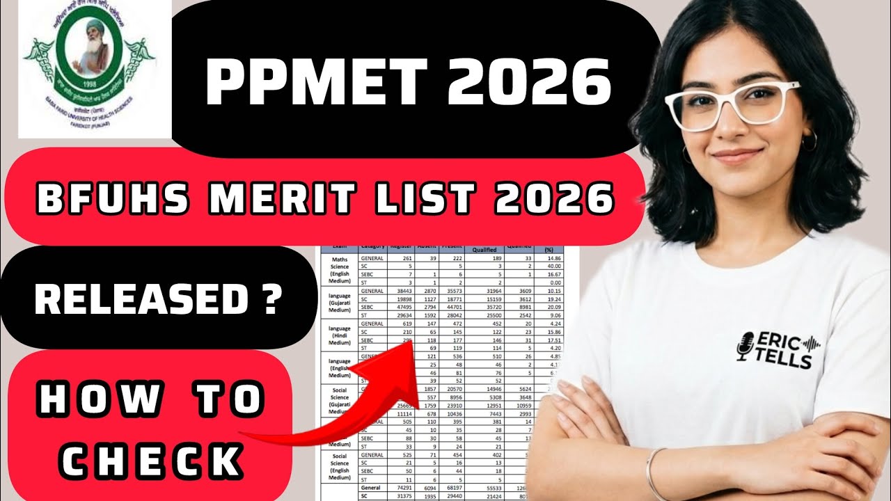 ppmet merit list 2026 | bfuhs ppmet merit list 2026