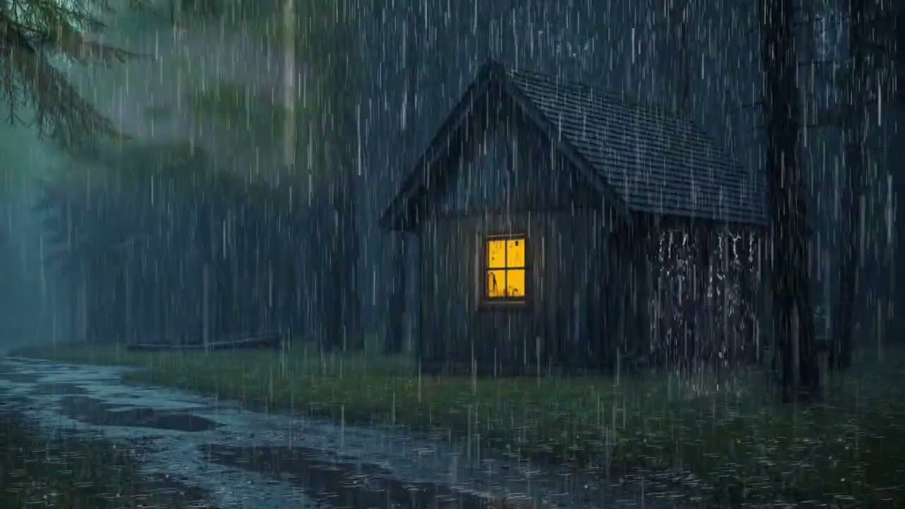 Heavy Rainstorm ASMR for Deep Focus and Restful Sleep | Relaxing Rain Noise for Stress Relief