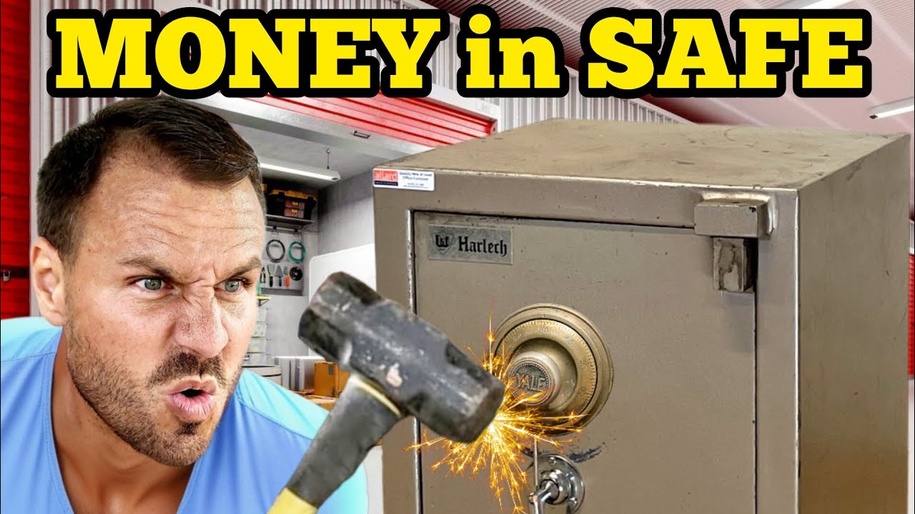 MONEY IN SAFE In RICH LADY's Storage Unit