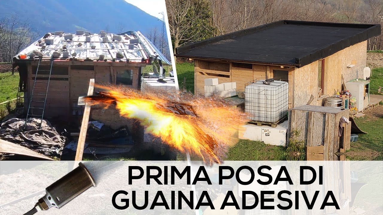 Impermeabilizzare TETTO VERDE fai da te - Come posare GUAINA BITUMINOSA