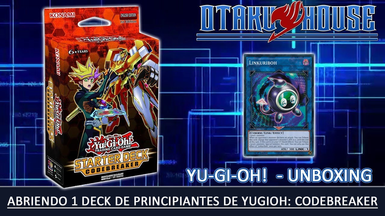 ABRIENDO 1 DECK DE PRINCIPIANTES DE YUGIOH : CODE BREAKER