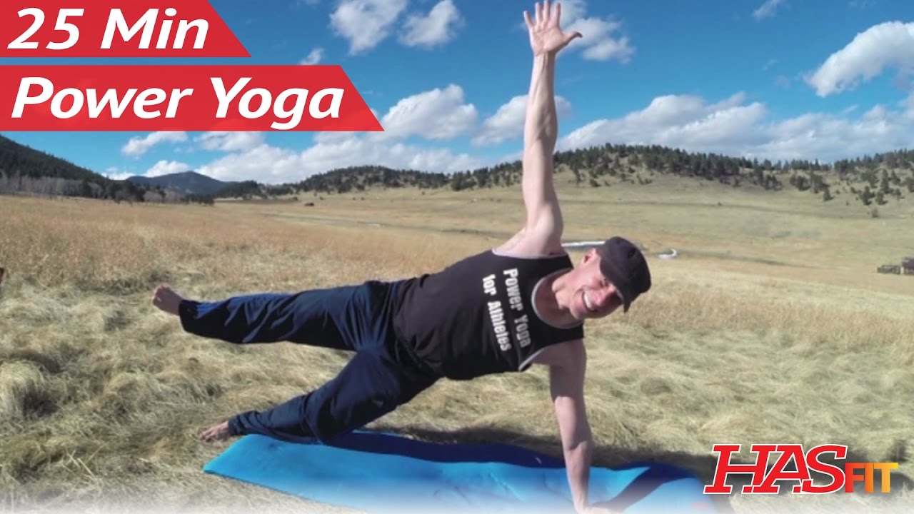 25 Minute Yoga Strength Workout w/ Sean Vigue - Power Yoga Workouts for Men & Women Yoga Exercises