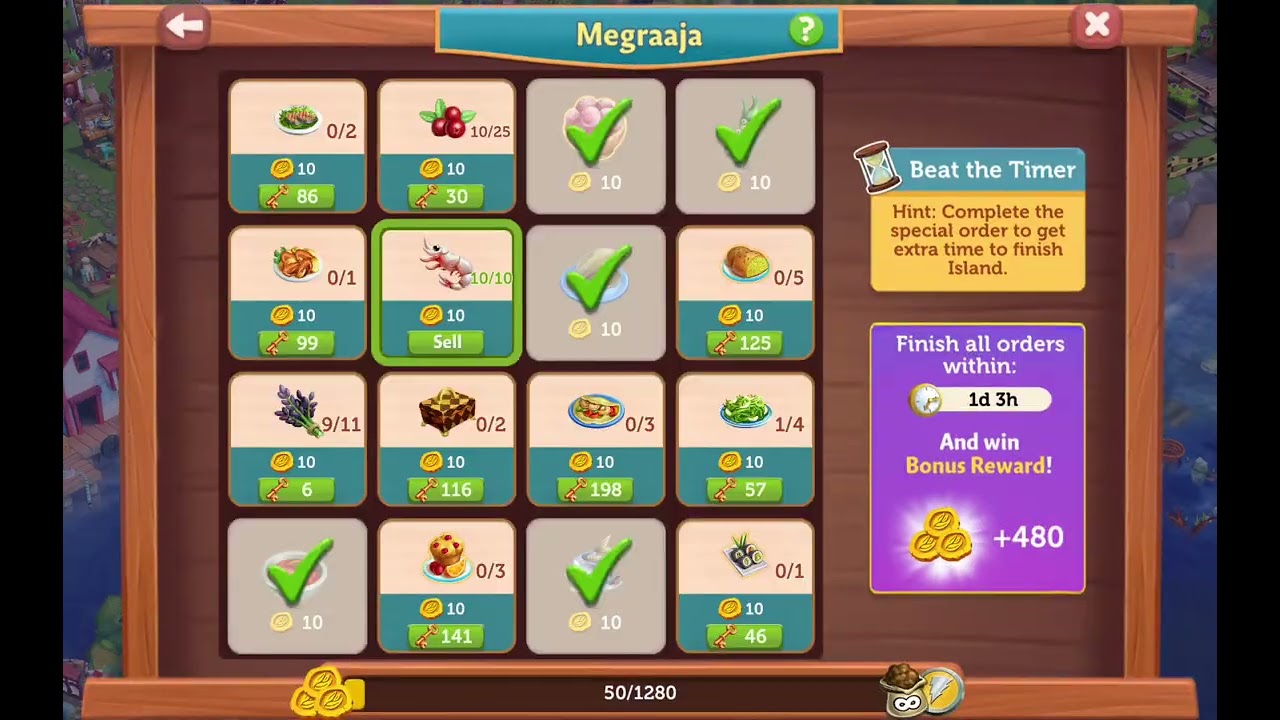 Checking my virtual farm. 
