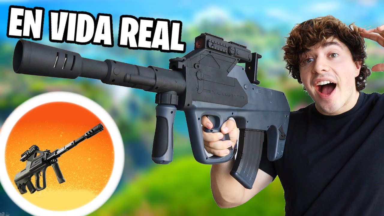 HICE MI ARMA FAVORITA DE FORTNITE EN VIDA REAL!!!
