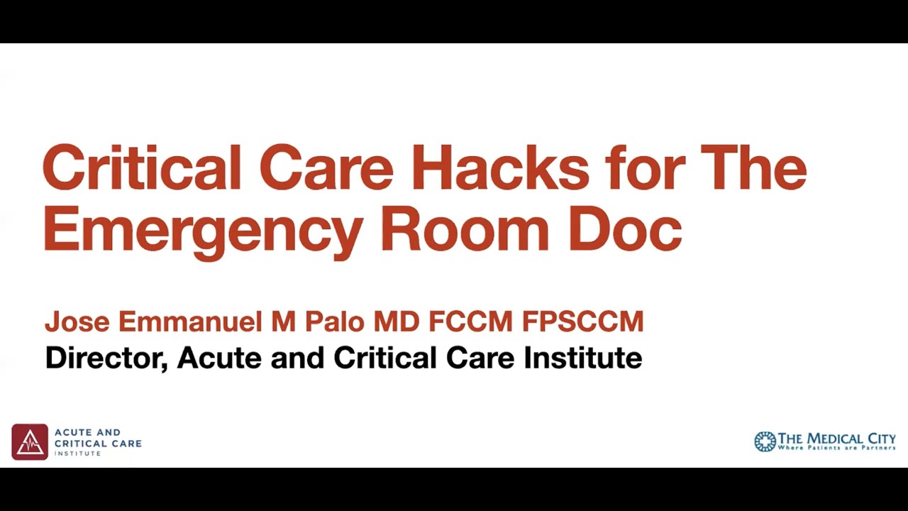 Critical Care Hacks for the Emergency Medicine Doc