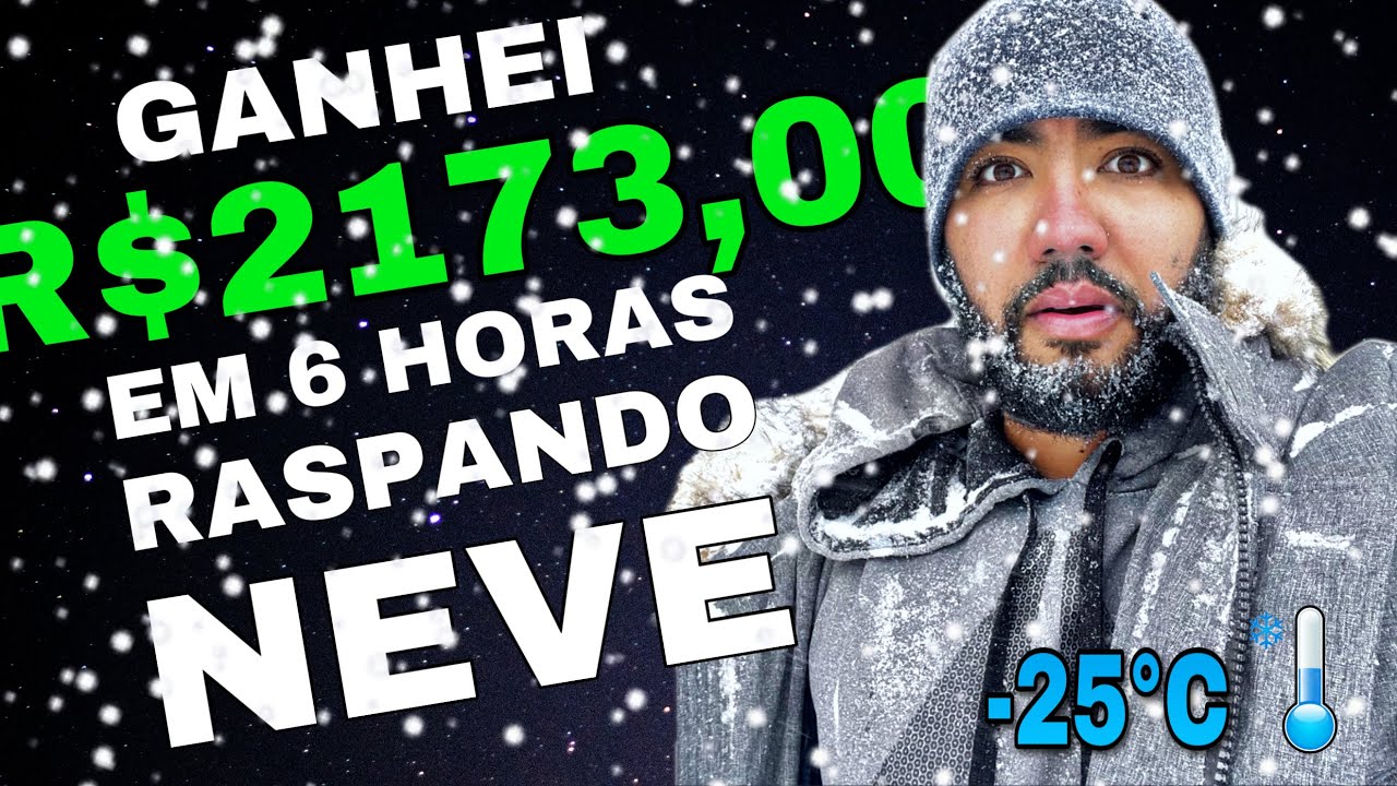 COMO fiz R$2173,00 em 1 DIA limpando NEVE - Trabalho nos ESTADOS UNIDOS 🇺🇸