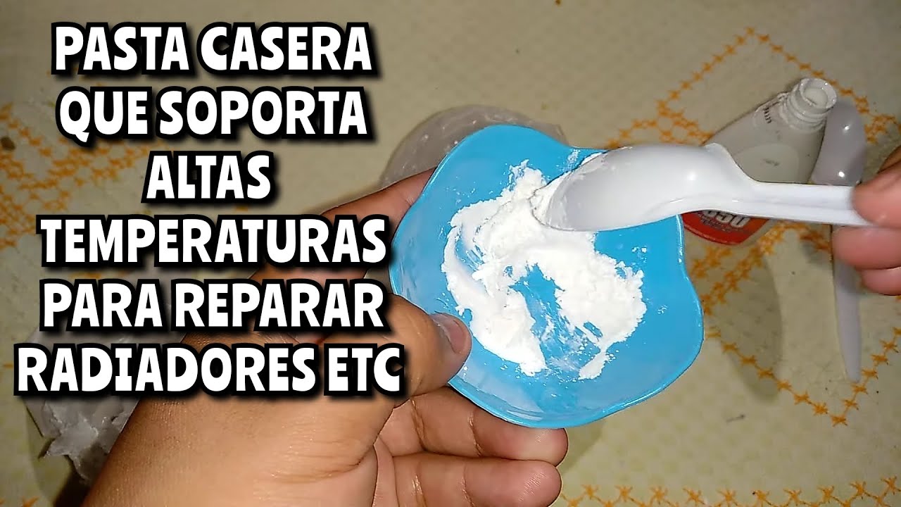 PASTA CASERA para reparar fugas en el radiador del auto y m&aacute;s usos