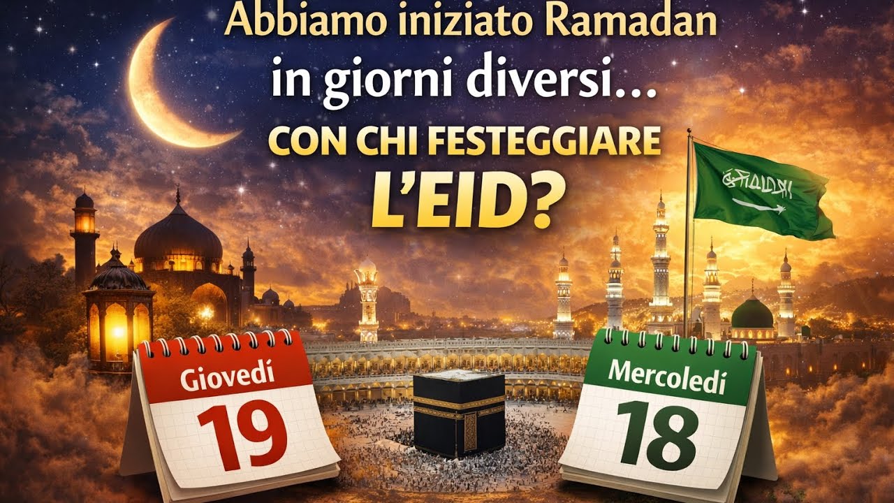 Abbiamo iniziato Ramadan in giorni diversi: con chi fare l’Eid al-Fitr? #ramadan #islam #islamitalia