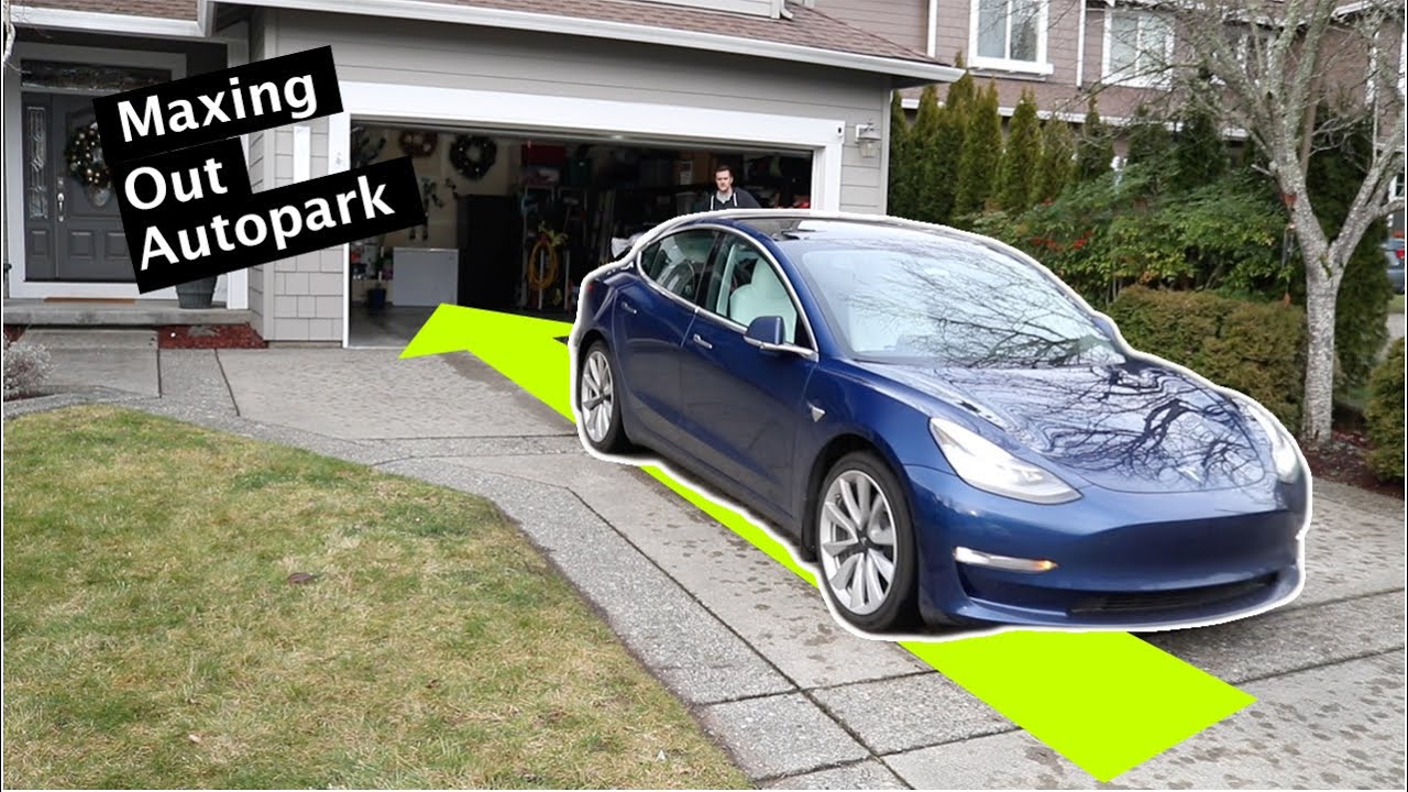 How Far Can Summon Autopark Be Pushed? // Tesla Model 3 & Y