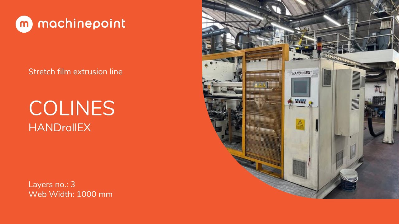 COLINES HANDrollEX Stretch film extrusion line | COLINES Machines