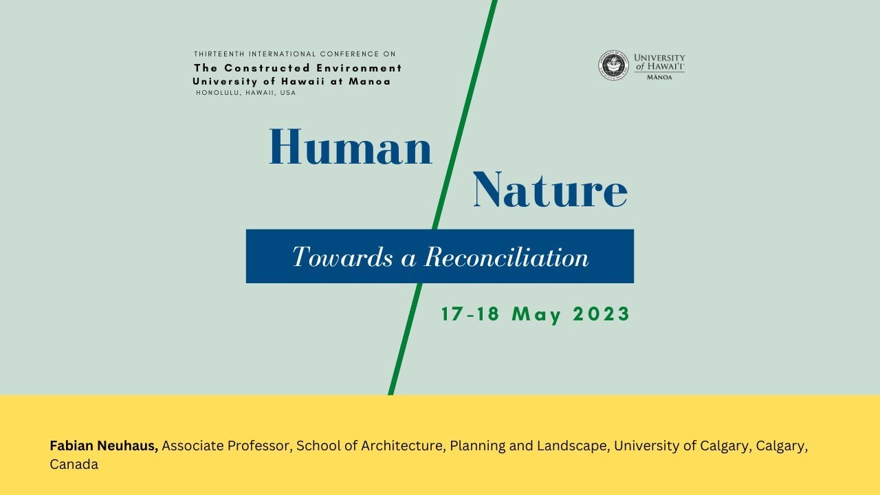 Research Network Chair Fabian Neuhaus Welcome