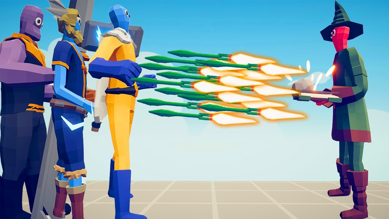 RPG ROCKET MAGE vs EVERY BOSS | TABS Totally Accurate Battle Simulator