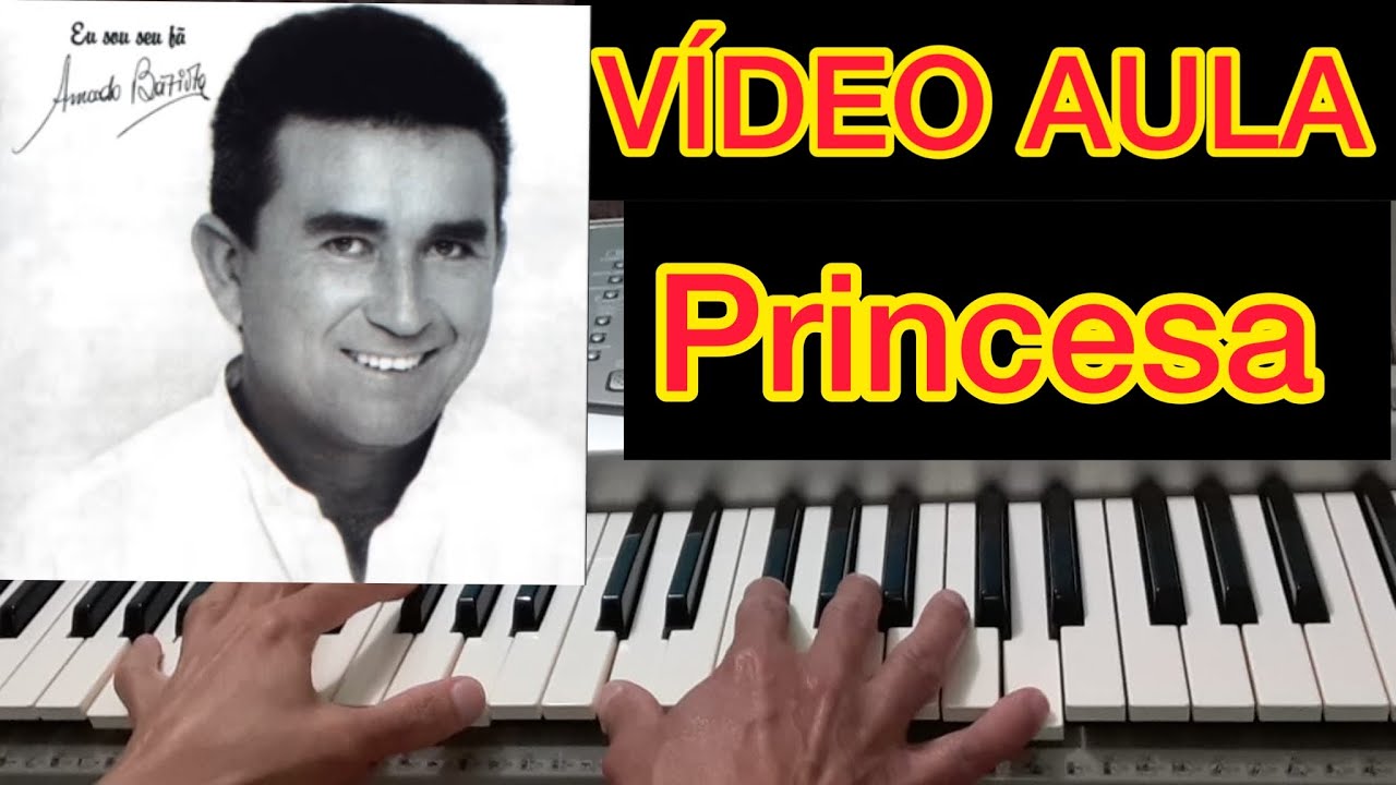 Vídeo Aula Princesa - Amado Batista | Solo passo a passo no Teclado 🎹