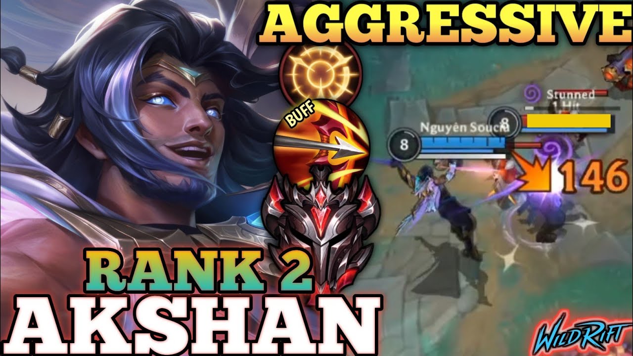 AKSHAN MIDLANE KILLER MVP PLAY! BROKEN META BUILD - TOP 2 GLOBAL AKSHAN BY Nguyên Souciu - WILD RIFT